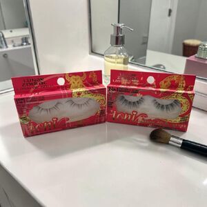 Ioni Lunar Zodiac Lash of Gold Faux Mink Lashes, Anime Doll Cluster Lashes